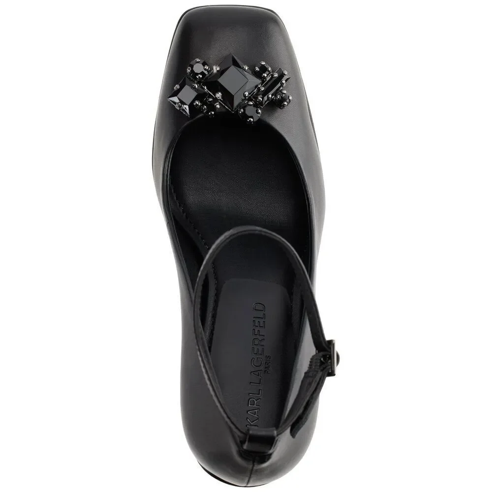 Karl Lagerfeld Paris Women's Varun-Pump 8.5 Black - Picture 4 of 5